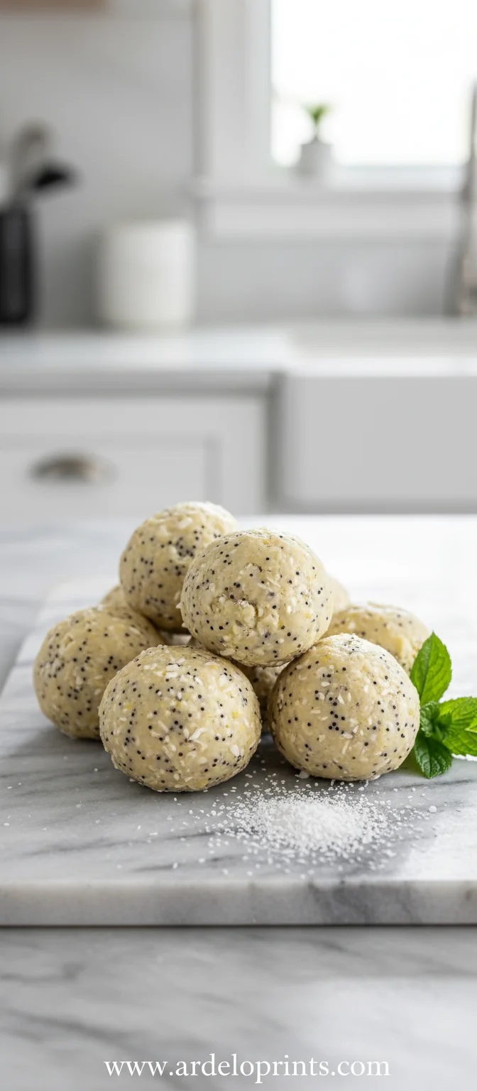 No-Bake Lemon Poppyseed Protein Balls Recipe