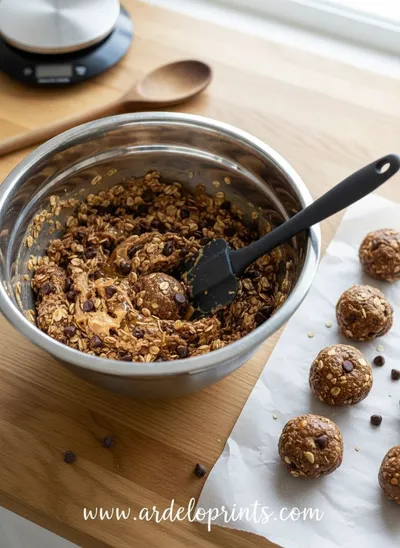 No-Bake Protein Energy Balls - cooking process