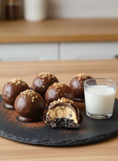 No-Bake Reese’s Oreo Balls – Quick & Easy Treat - ready to serve