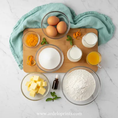 Orange Cake - cooking process