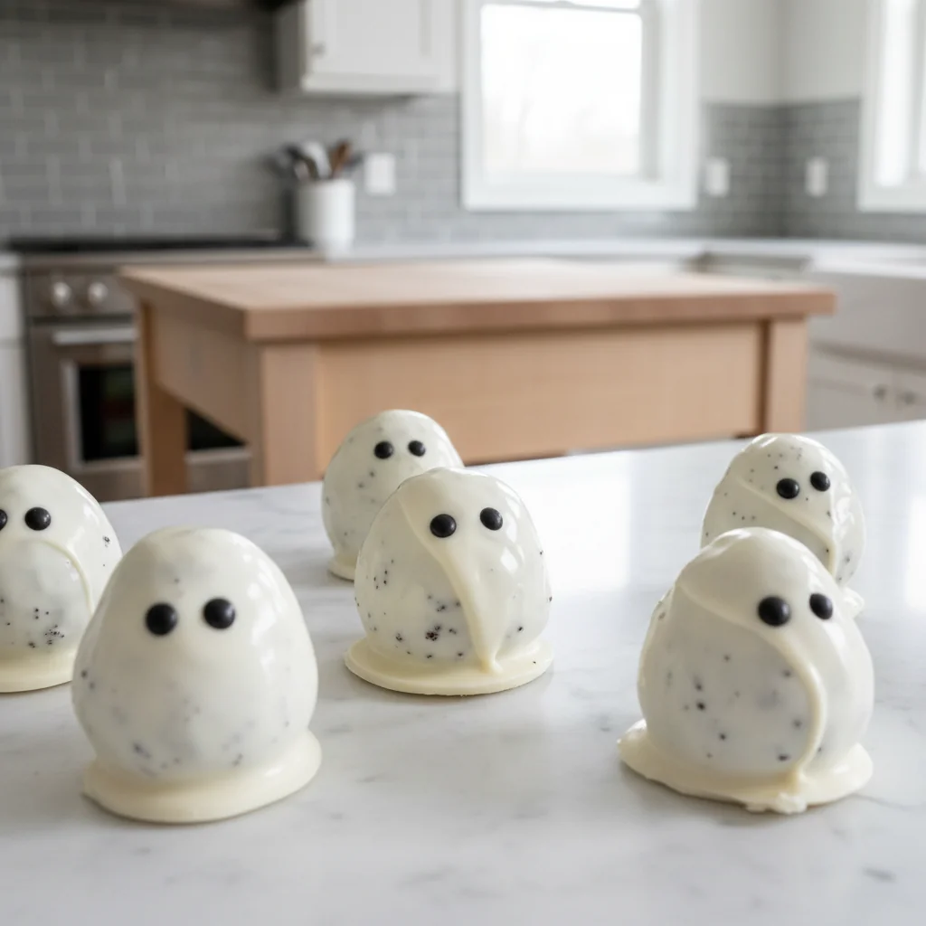 No-Bake Oreo Ghost Truffles: Spooky Halloween Treat - feature image
