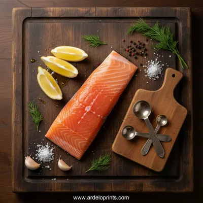 15-Minute Easy Oven Baked Salmon - cooking process