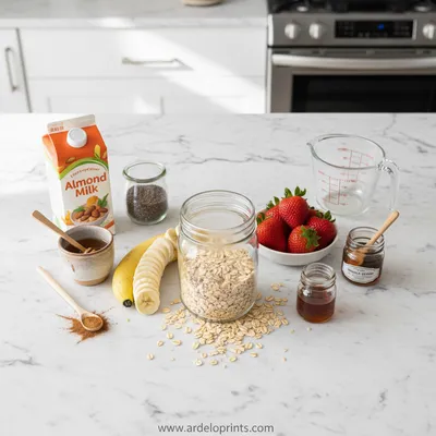 Overnight Oats Recipe – Healthy Low‑Calorie Breakfast - cooking process