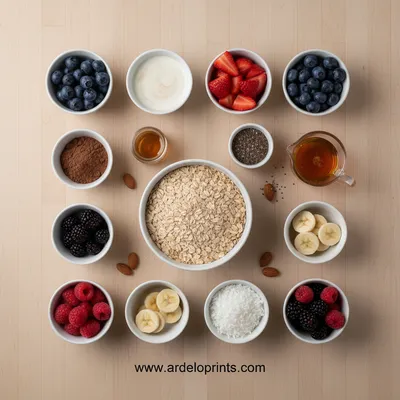 Easy Overnight Oats Recipes with 6 Delicious Flavors - ingredients preparation