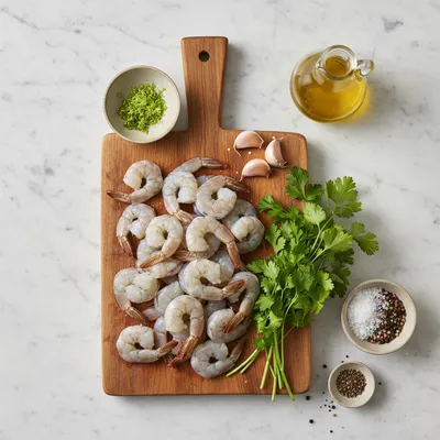 Pan Seared Chimichurri Shrimp – Quick & Flavorful - cooking process