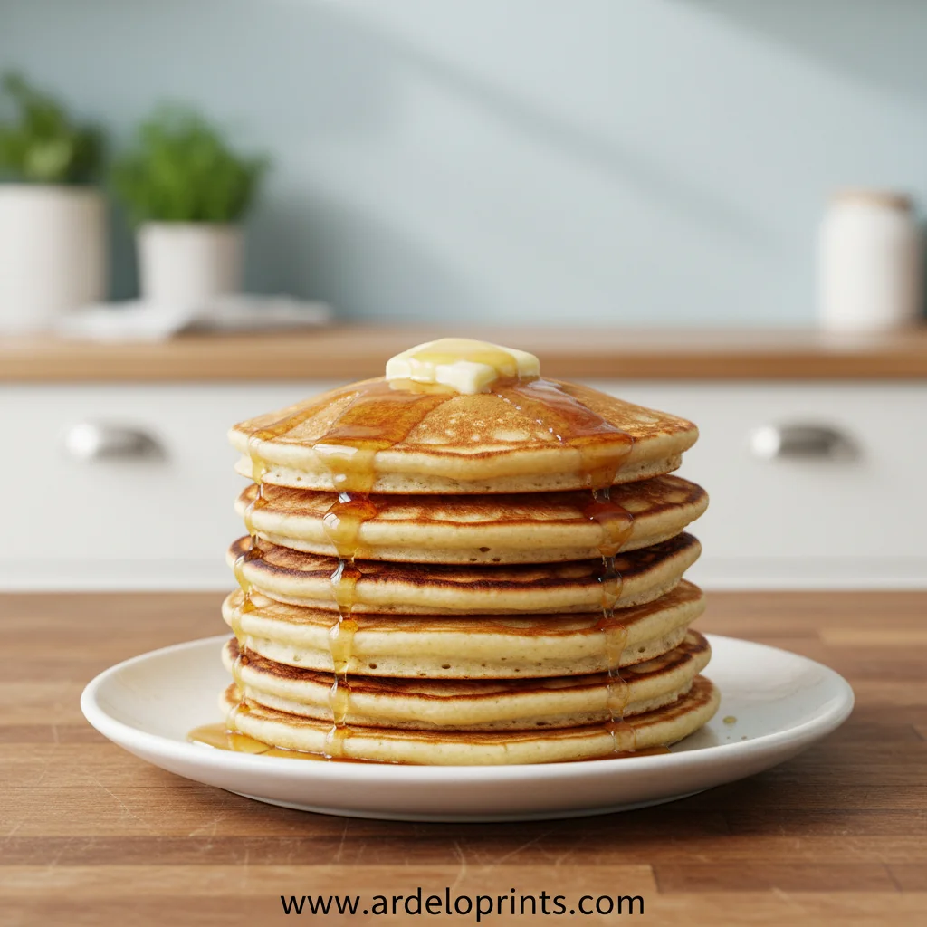 Fluffy Pancakes From Scratch - feature image