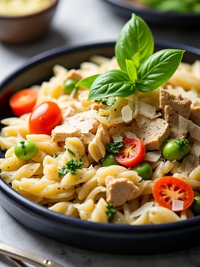 Pasta Salad with Chicken & Parmesan - cooking process