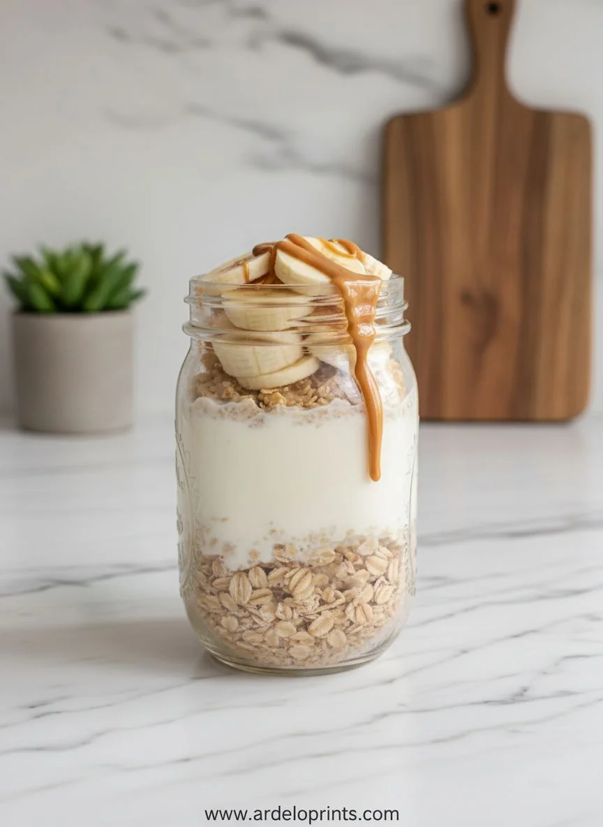 Peanut Butter Banana Overnight Oats