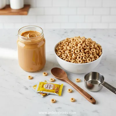 Easy Peanut Butter Cheerio Bars – 3 Ingredients - cooking process