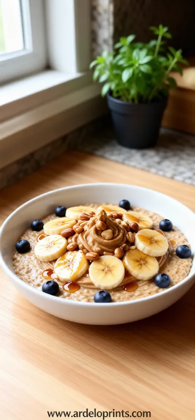 Peanut Butter Overnight Oats – High‑Protein Breakfast - ready to serve