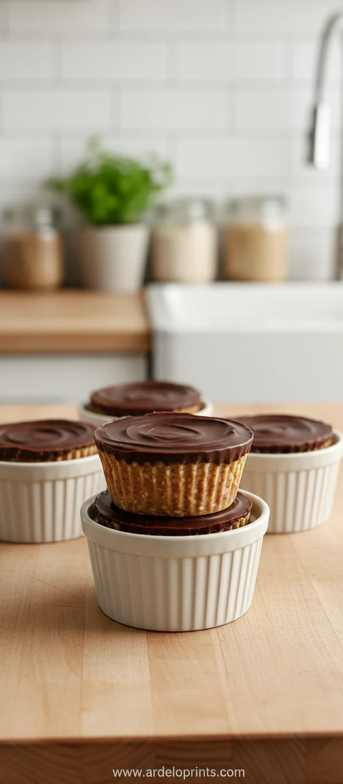 Easy Peanut Butter Protein Oatmeal Cups - feature image