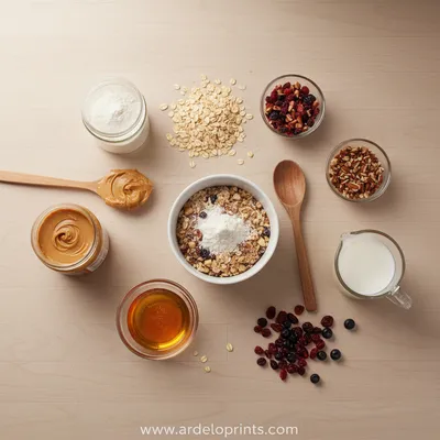 Easy Peanut Butter Protein Oatmeal Cups - cooking process