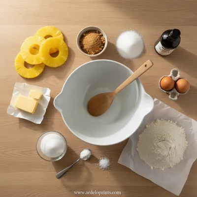 Pineapple Upside Down Sugar Cookies – Easy Recipe - cooking process