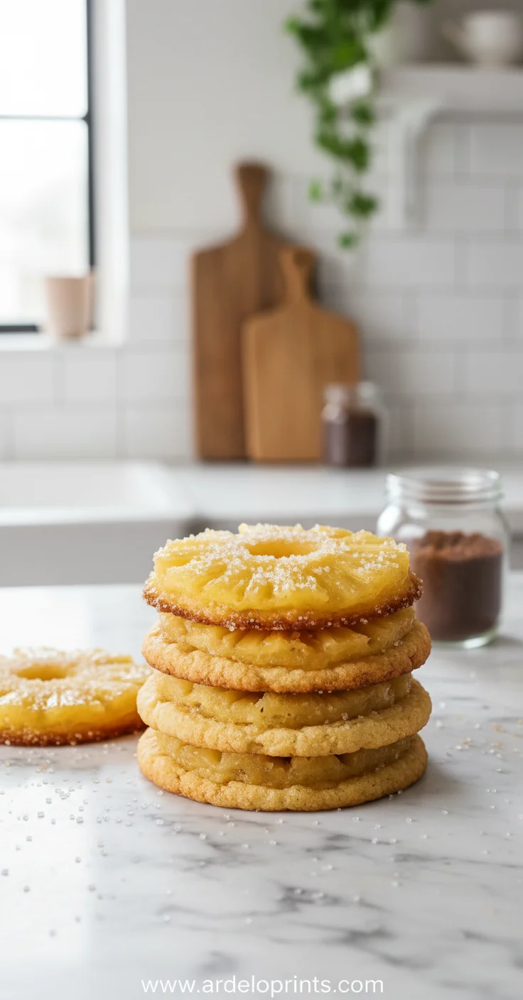 Pineapple Upside Down Sugar Cookies – Easy Recipe - feature image