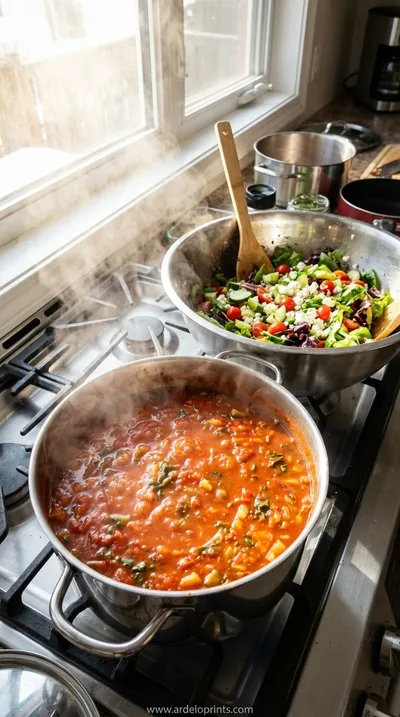 Perfect Potluck Pasta Salad - cooking process