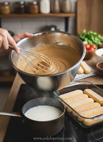 Protein Tiramisu Pudding - ingredients preparation