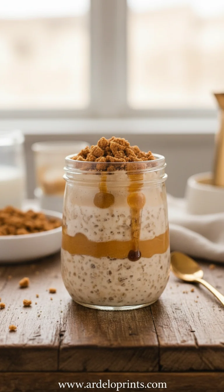 Pumpkin Cheesecake Overnight Oats for Cozy Mornings
