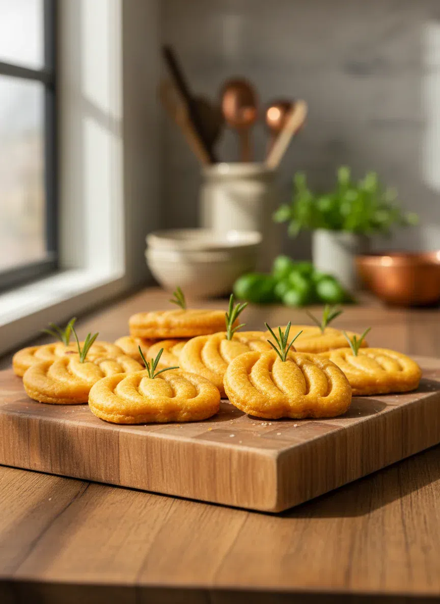Adorable Pumpkin Shaped Sliders with melted cheese and a sweet glaze