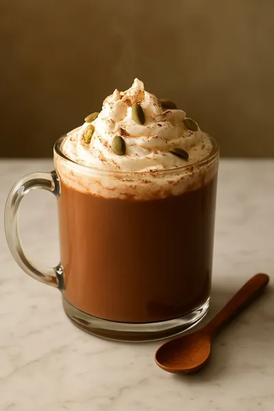 Pumpkin Spice Hot Chocolate - ready to serve