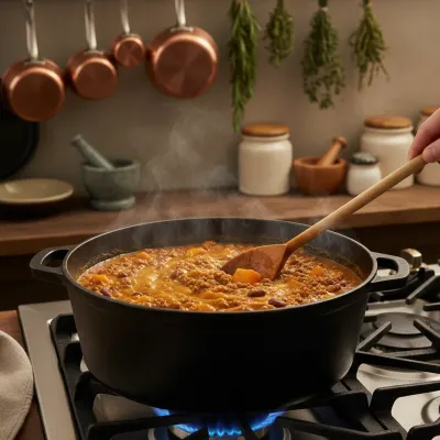 Cozy Pumpkin Chili: Prize-Winning Fall Recipe - cooking process
