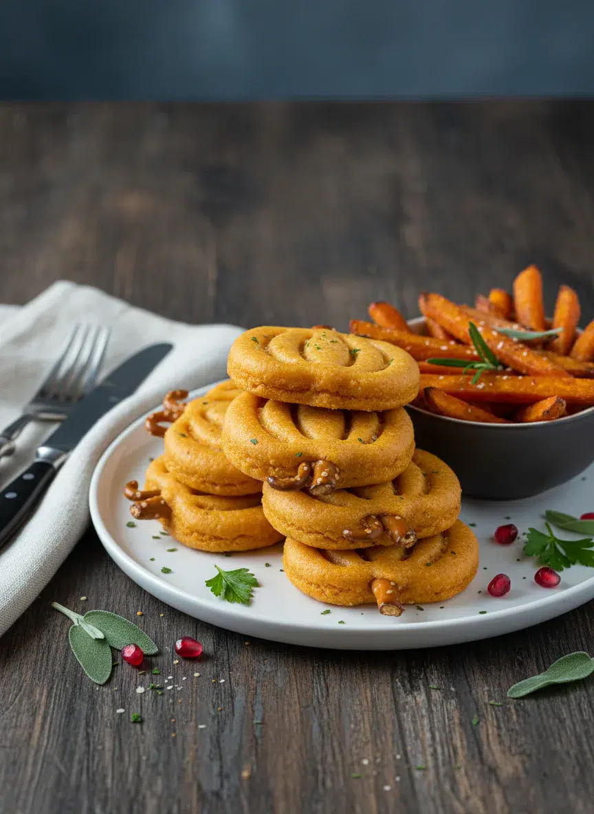 Pumpkin Shaped Sliders: Festive Appetizer - final presentation