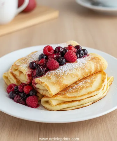 Quark Pancakes Without Flour In 5 Minutes - ready to serve