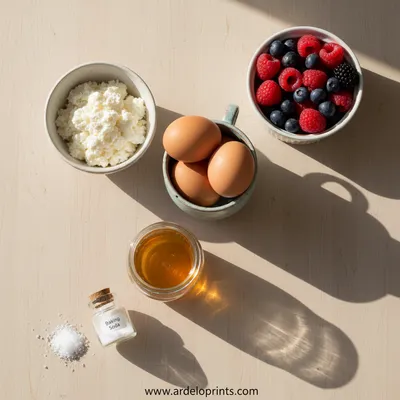 Quark Pancakes Without Flour In 5 Minutes - cooking process