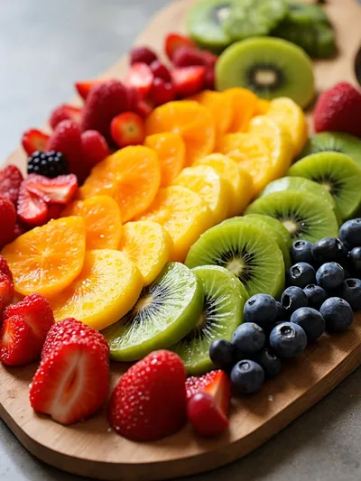 Rainbow Fruit Board – Fresh Birthday Snack