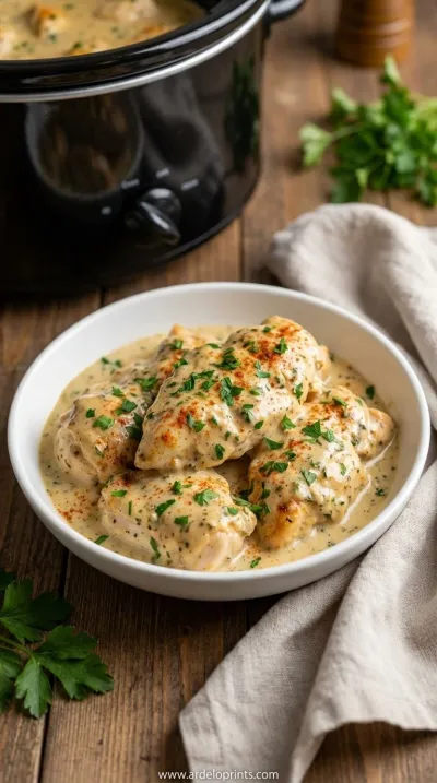 Ranch Chicken Crock Pot Recipe: Creamy & Easy - ready to serve