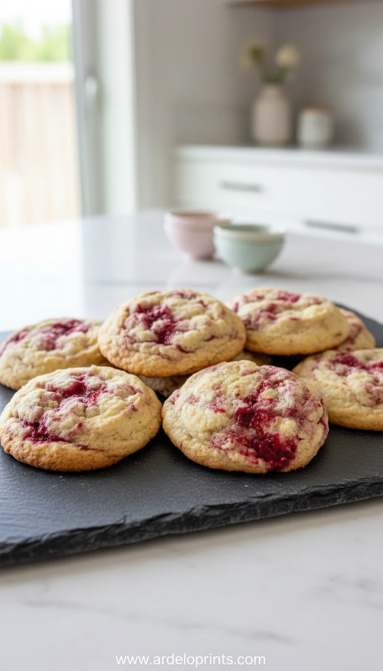 Raspberry Lemon Cookies - feature image
