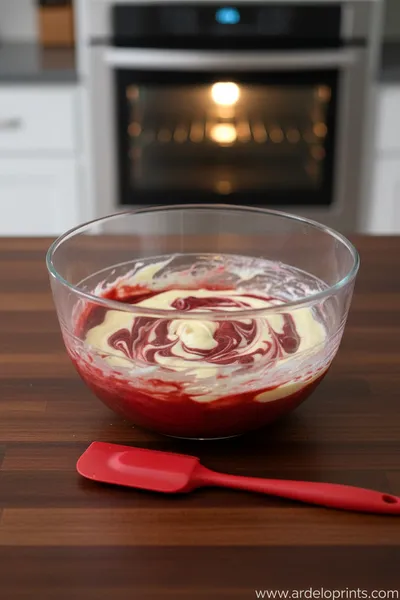 Red Velvet Cheesecake Brownies - ingredients preparation