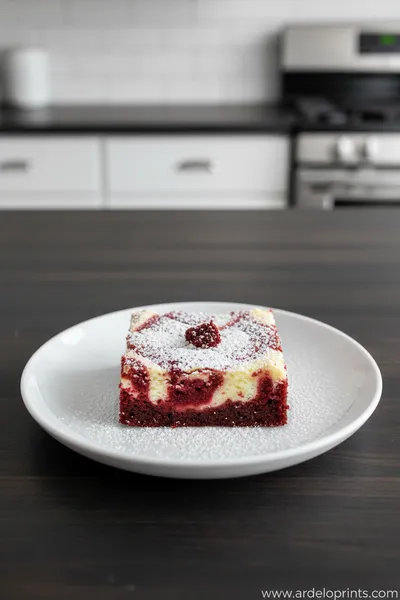 Red Velvet Cheesecake Brownies - ready to serve