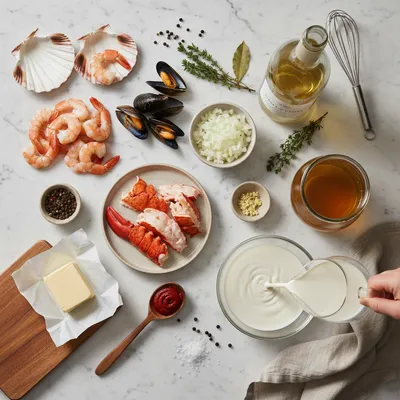 Seafood Bisque Recipe - cooking process