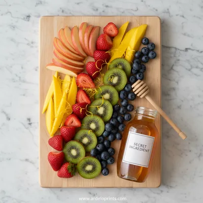 Secret Ingredient Fruit Salad - cooking process