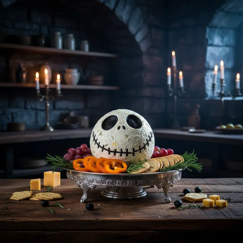 Skellington Cheese Ball Appetizer Recipe - ingredients preparation