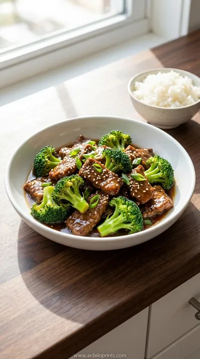 Slow Cooker Beef and Broccoli: Easy Dinner Recipe - ready to serve