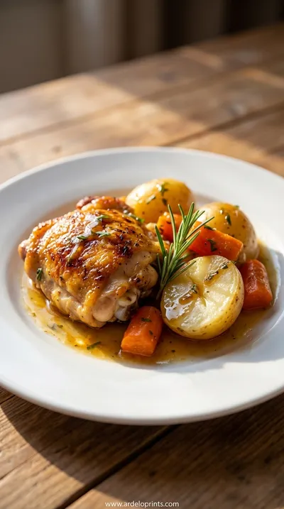 Slow Cooker Chicken and Potatoes: Easy Family Meal - ready to serve