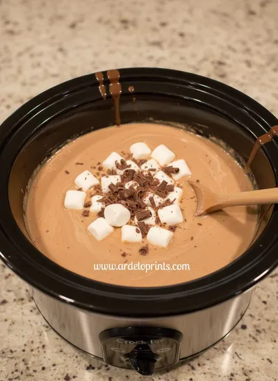 Slow Cooker Hot Chocolate - ingredients preparation