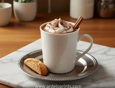 Slow Cooker Hot Chocolate - ready to serve