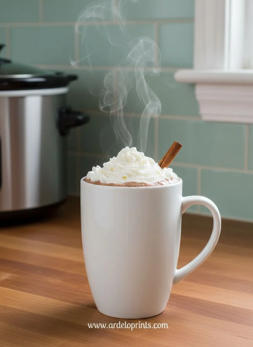 Slow Cooker Hot Chocolate - feature image