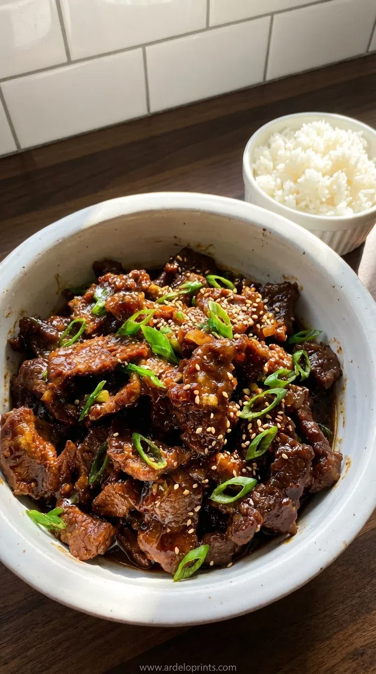 Slow Cooker Mongolian Beef: Easy Recipe