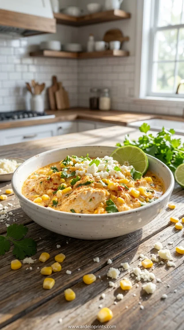 Slow Cooker Street Corn Chicken Recipe