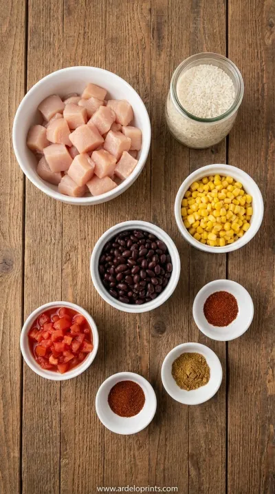 Southwest Crock Pot Chicken & Rice: Easy Recipe - ingredients preparation