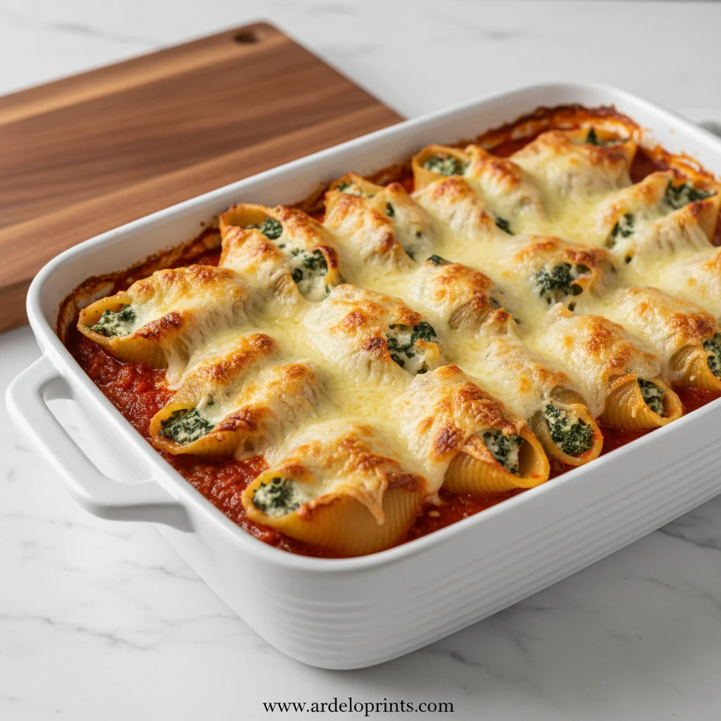 Spinach and Ricotta Stuffed Shells – Healthy Veggie Dinner