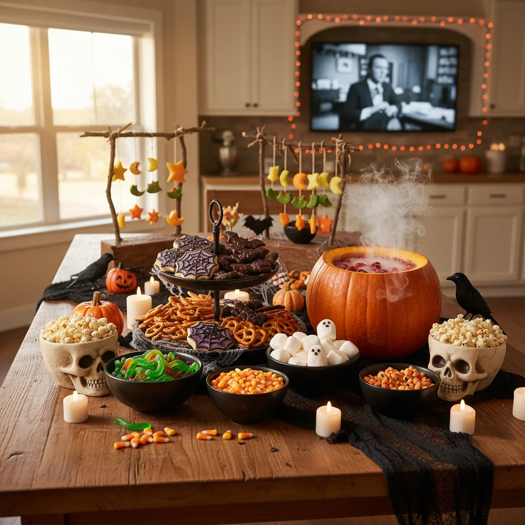 Spooky Halloween Movie Night Snacks - feature image