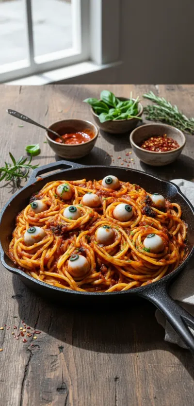 Spooky Spaghetti Halloween Dinner