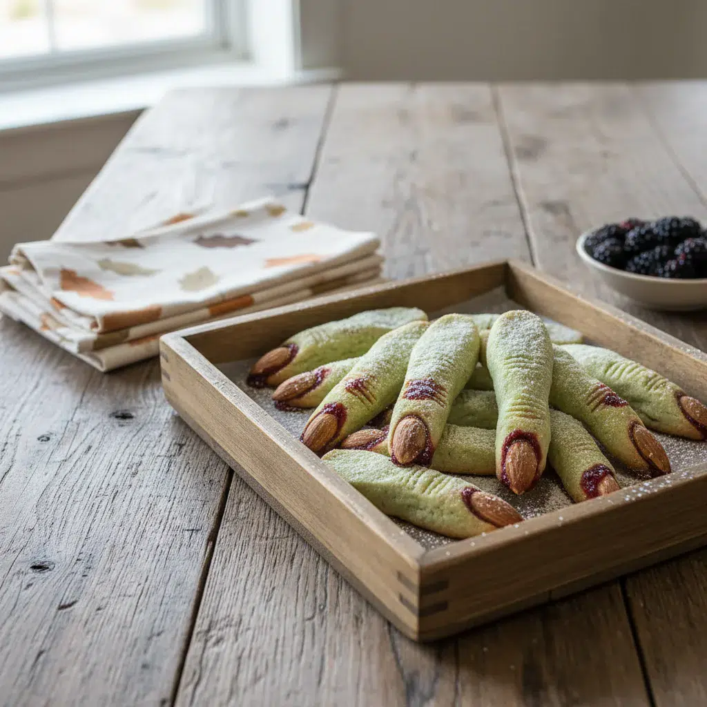 Spooky Halloween Finger Cookies: Witch Treats - final presentation
