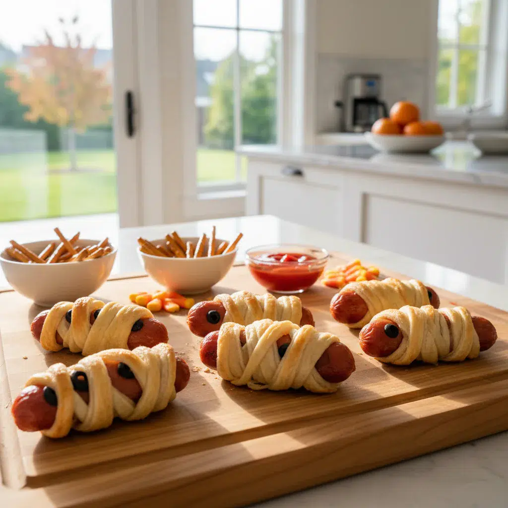 Spooky Halloween Movie Night Snacks - cooking process