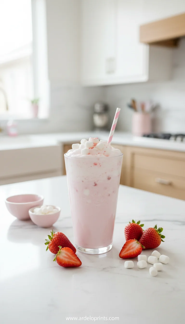 Starbucks Strawberry Marshmallow Drink - feature image