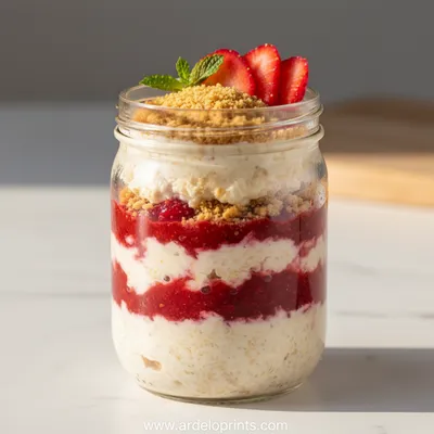 Strawberry Cheesecake Overnight Oats